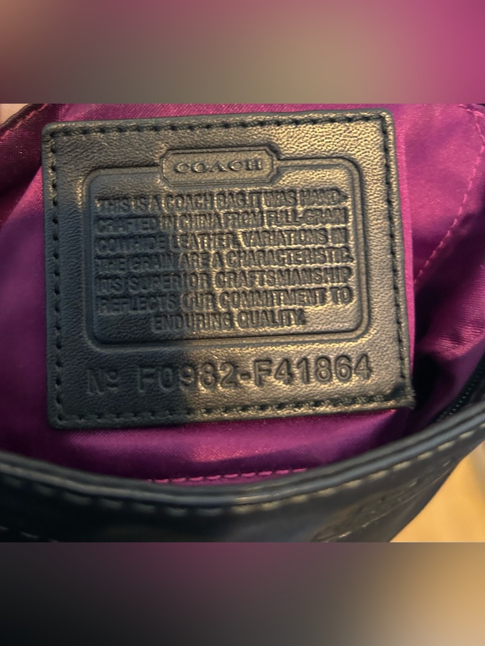 Coach Mini Zoe Black Leather Hobo/Shoulder Bag - Picture 4 of 5